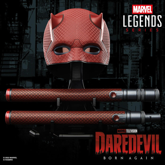 Marvel Legends Premium Roleplay Mask - Daredevil's Mask w/ Billy Club (Daredevil: Born Again)