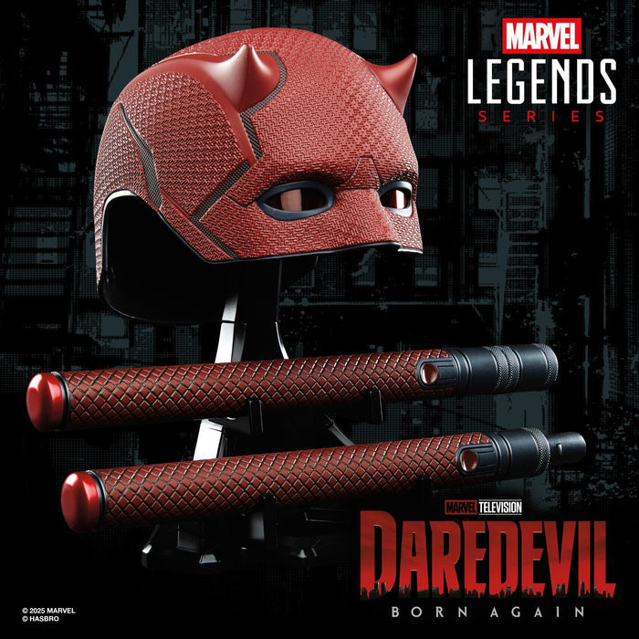 Marvel Legends Premium Roleplay Mask - Daredevil's Mask w/ Billy Club (Daredevil: Born Again)