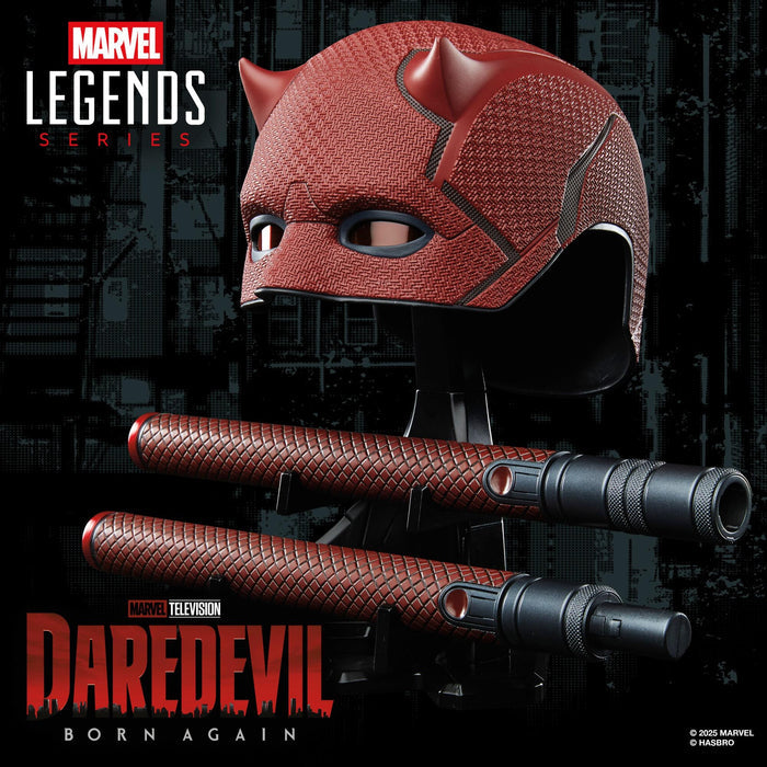 Marvel Legends Premium Roleplay Mask - Daredevil's Mask w/ Billy Club (Daredevil: Born Again)