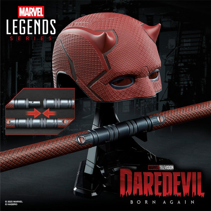 Marvel Legends Premium Roleplay Mask - Daredevil's Mask w/ Billy Club (Daredevil: Born Again)