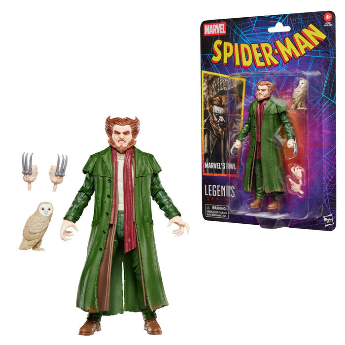 Marvel Legends Spider-Man Retro 6 Inch Action Figure Wave 6 - Marvel's Owl