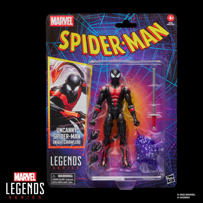 Marvel Legends Spider-Man Retro 6 Inch Action Figure Wave 6 - Uncanny Spider-Man (Nightcrawler)