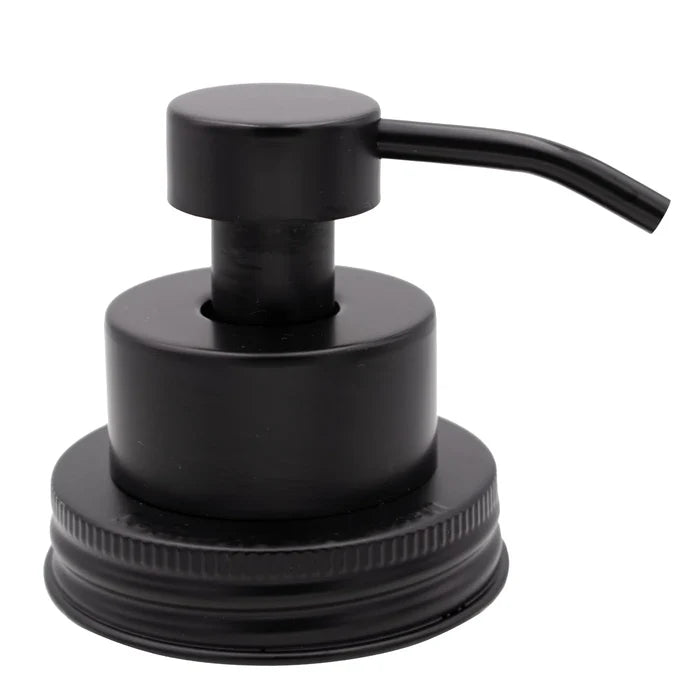 MASON JAR FOAMING SOAP PUMP DISPENSER-BLACK
