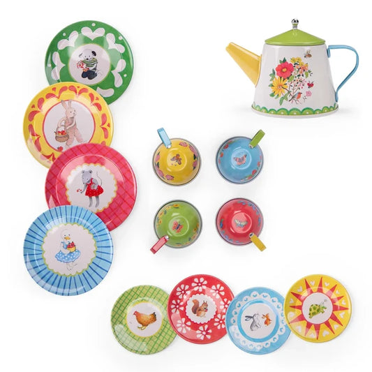 METAL TEA SET GRANDE FAMILLE