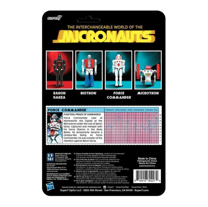 Micronauts ReAction+ O-Ring Action Figure Wave 2 - Force Commander
