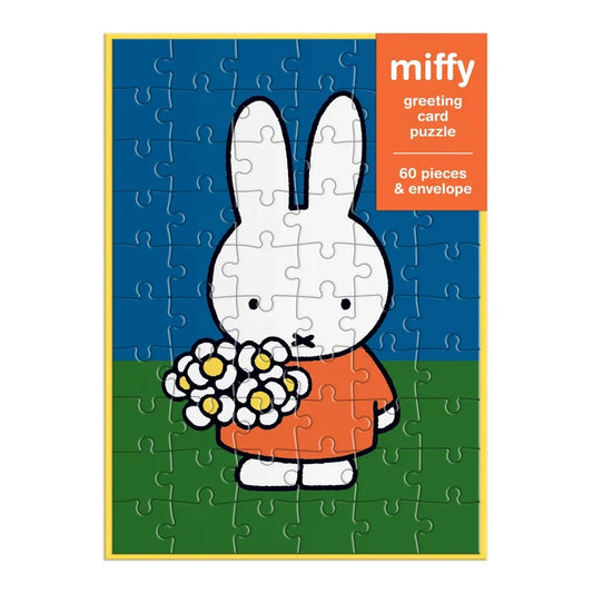 MIFFY WITH FLOWERS CARD
