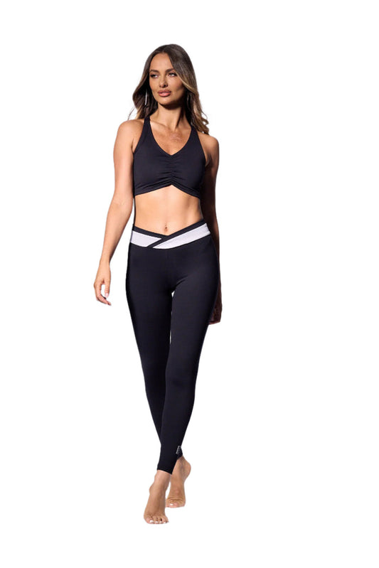 Monte Carlo V Legging | Black & White