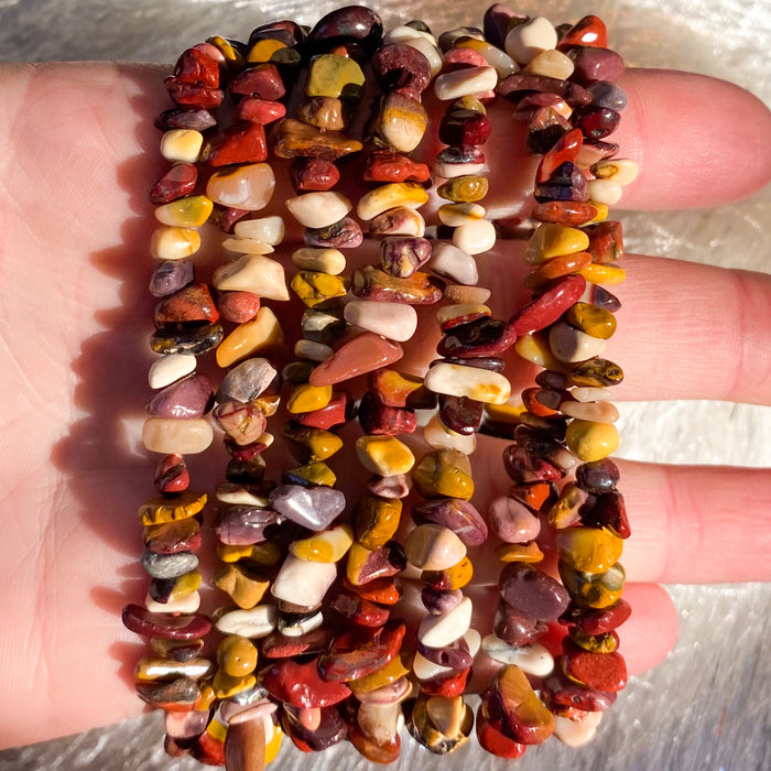 Mookaite Jasper Chip Bracelet