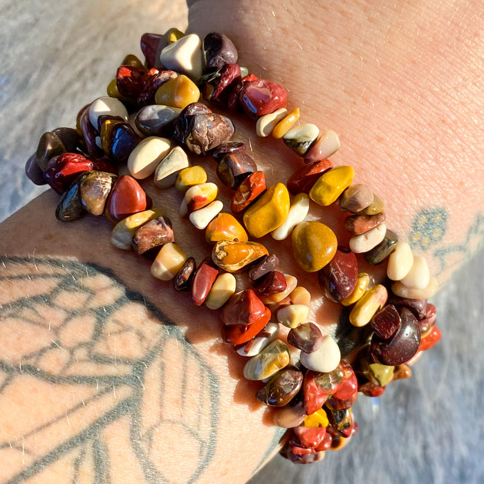 Mookaite Jasper Chip Bracelet