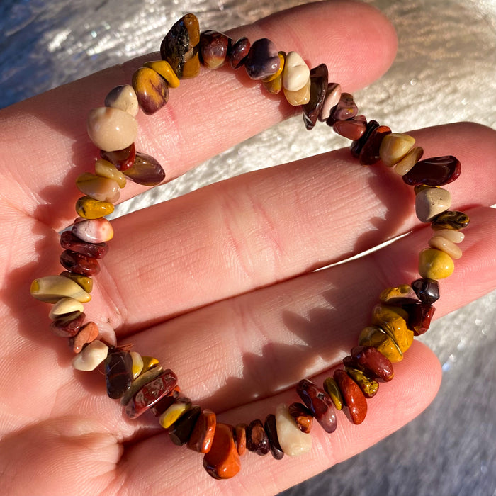 Mookaite Jasper Chip Bracelet