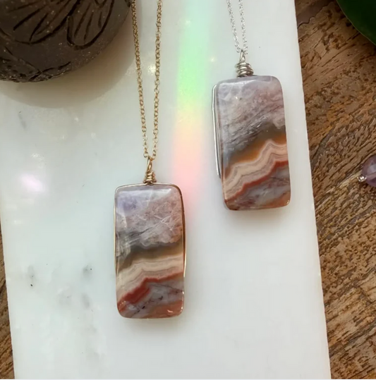 Natural Rainbow Amethyst Pendant