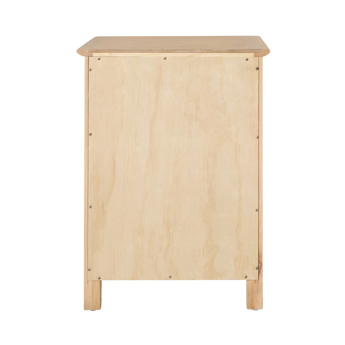 Oakridge 3 Drawer Bedside Light Oak