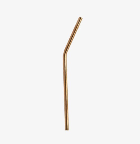 ONYX STAINLESS STEEL BENT SHORT STRAW