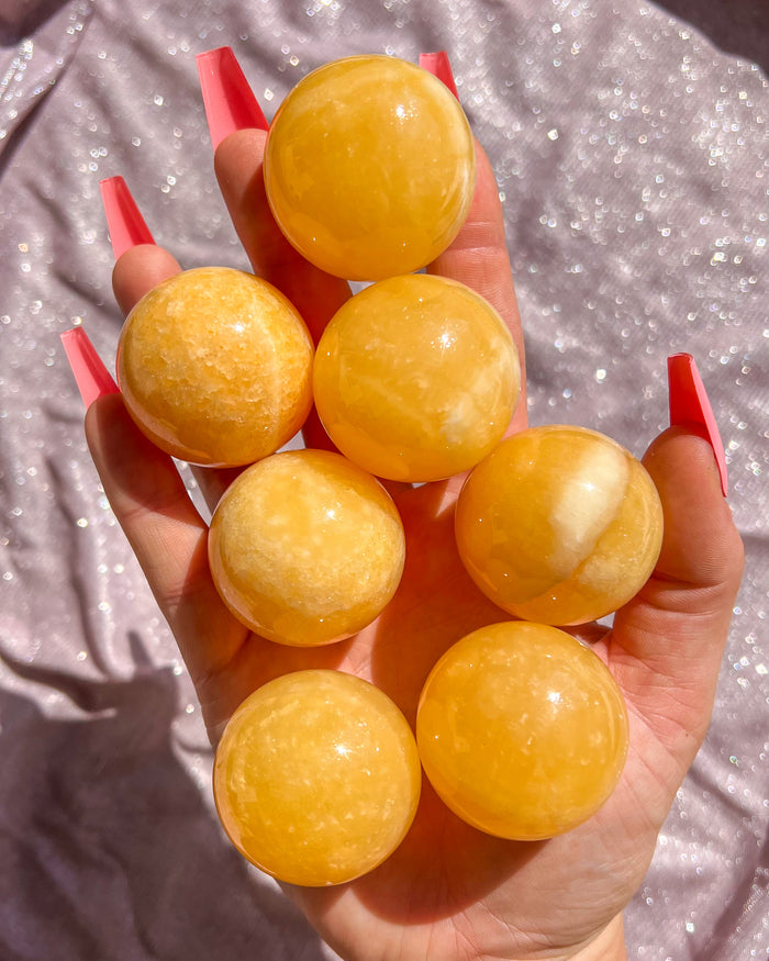 Orange Calcite Sphere