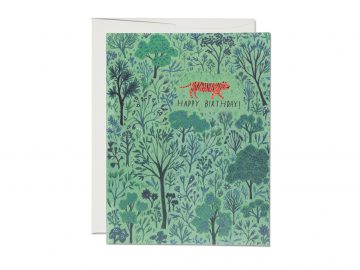 ORANGE TIGER BIRTHDAY CARD