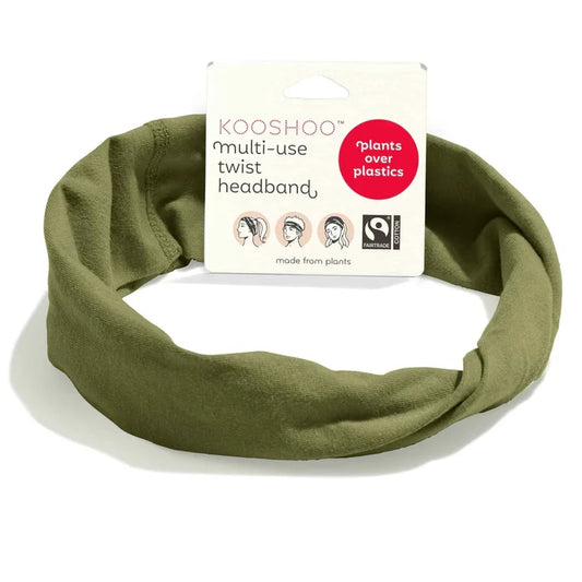 ORGANIC TWIST HEADBAND-OLIVE BRANCH
