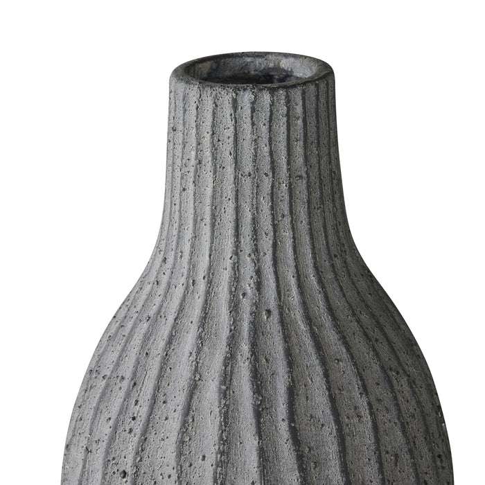 Ortiz Ribbed Ceramic Vase