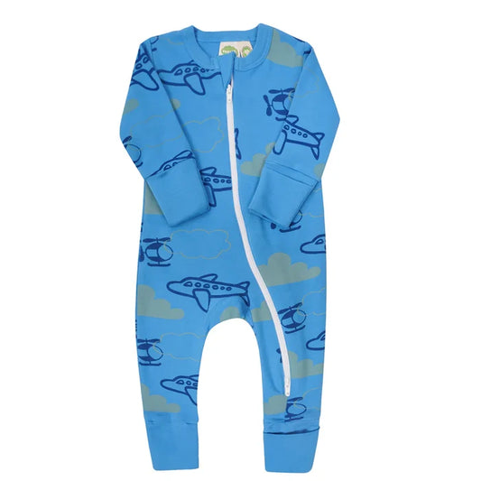 PARADE ROMPER LONG SLEEVE-AIRPLANES