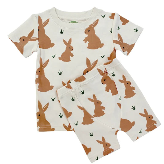 PARADE SUMMER PAJAMAS-BROWN BUNNIES