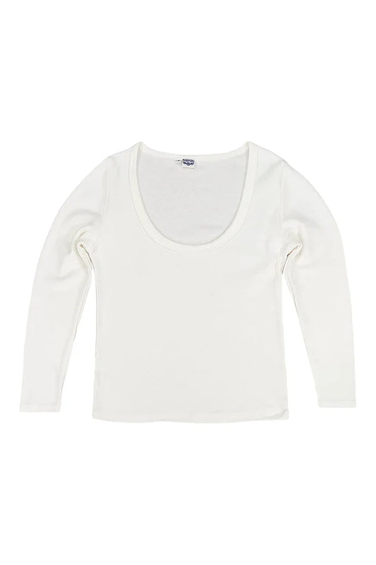 PASEO LONGSLEEVE TEE-WASHED WHITE