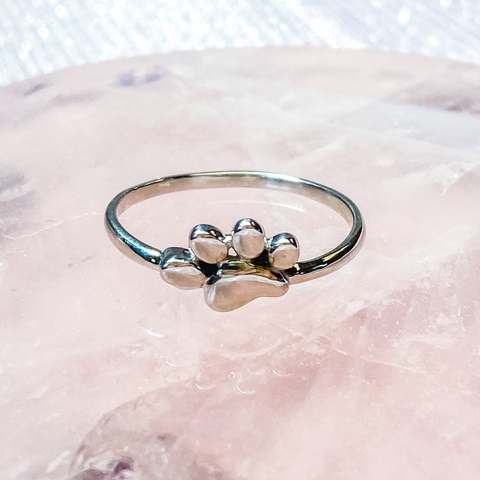 Paw 925 Sterling Silver Stackable Ring
