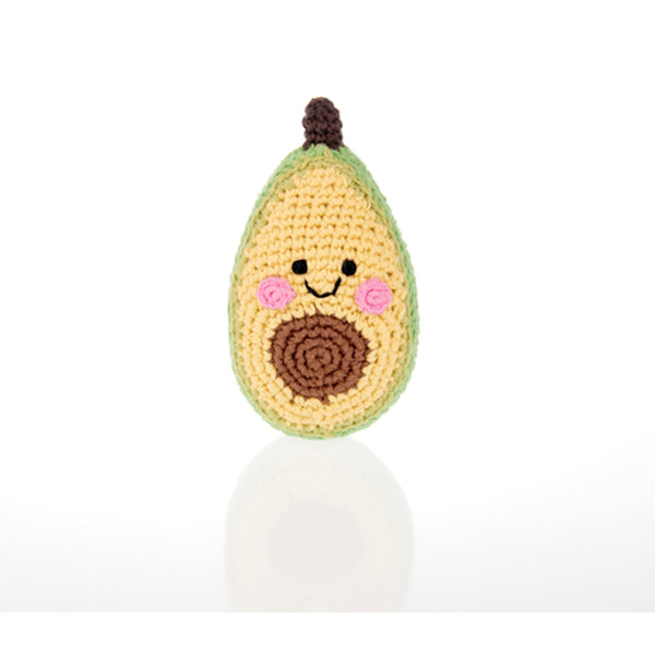 PEBBLE AVOCADO RATTLE