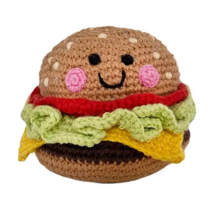PEBBLE CHEESEBURGER RATTLE