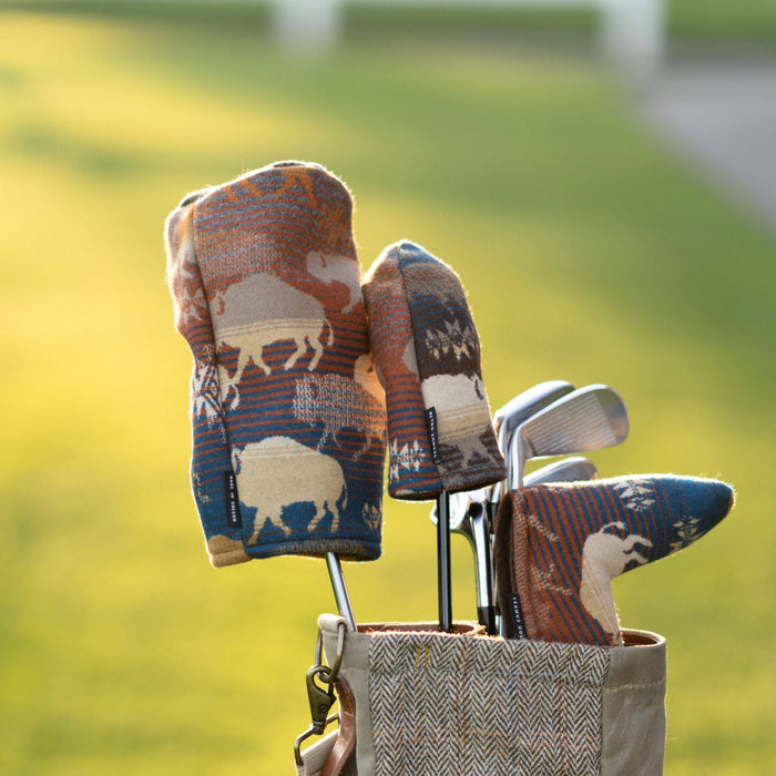 Pendleton Land of the Buffalo Woolen Golf Head Covers | Seamus Golf | Full Set
