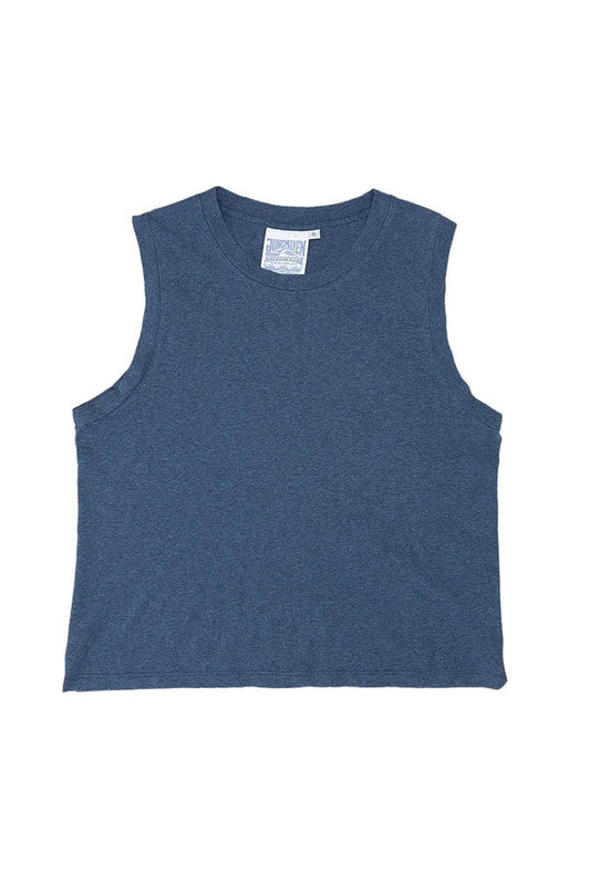PHOENIX MUSCLE TEE-HEATHERED DEEP INDIGO