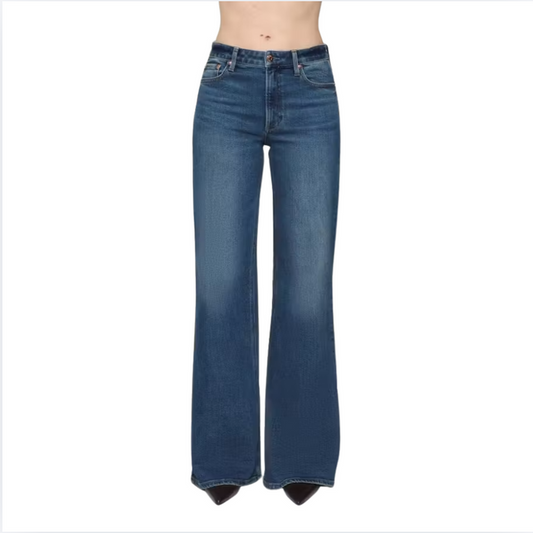 Pistola Vivian Mid Rise Wide Leg in Blue Depths