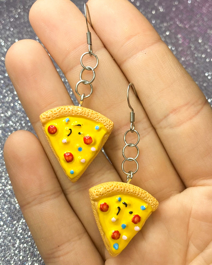 Pizza Earrings