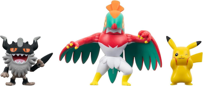 Pokémon Battle Figure 3 Pack W20 - Pikachu, Perrserker & Hawiucha