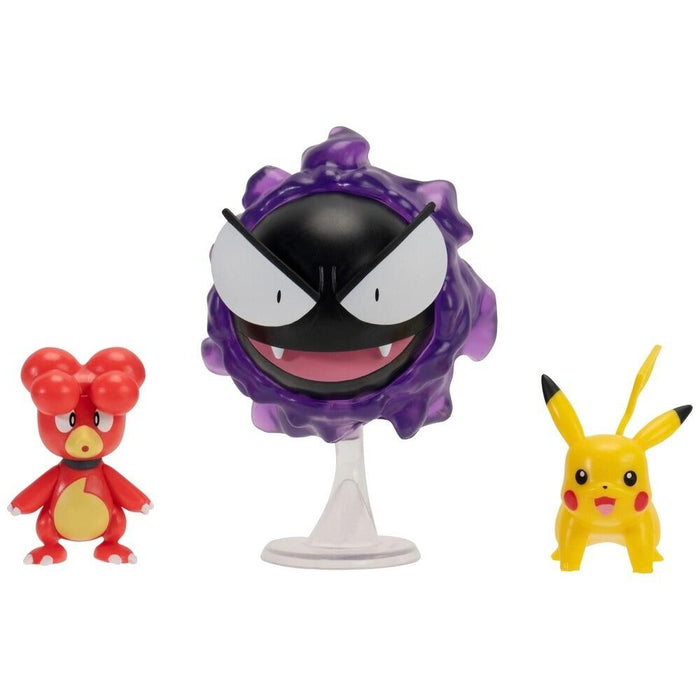 Pokémon Battle Figure 3 Pack W23 - Magby, Pikachu & Gastly