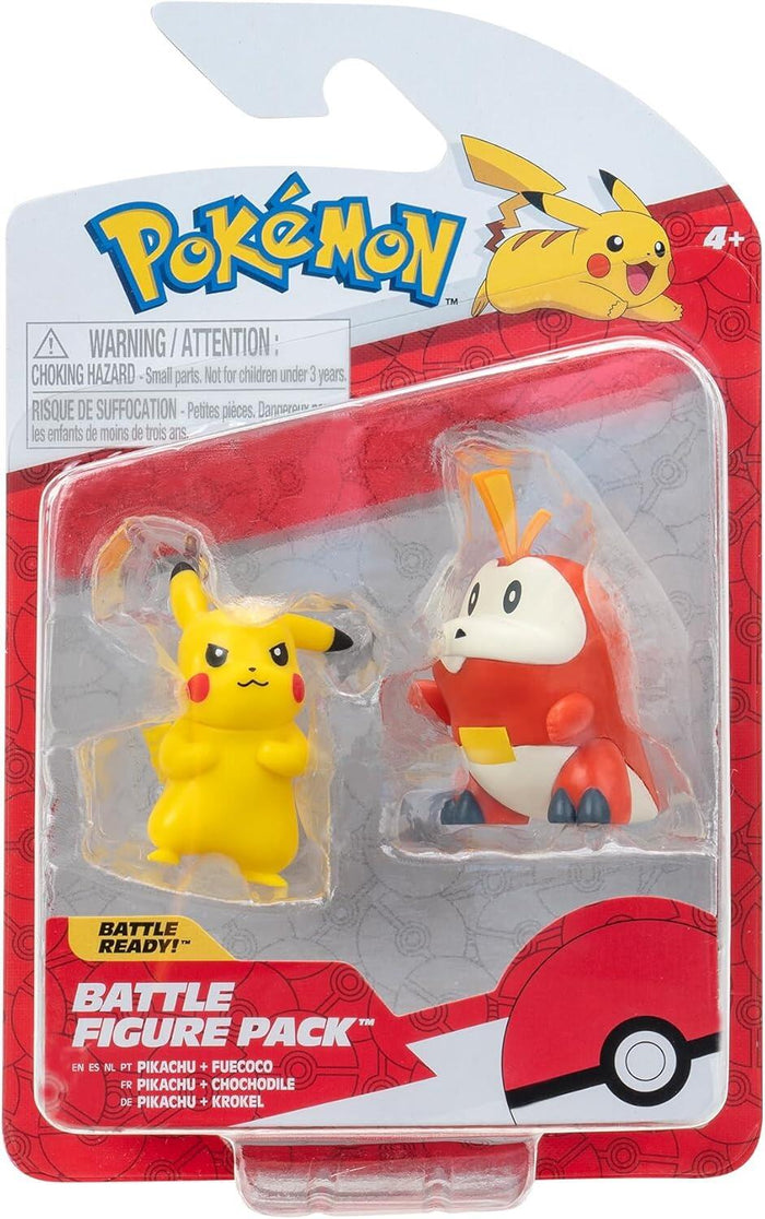 Pokémon Battle Figure First Partners 2 Pack - Pikachu & Fuecoco
