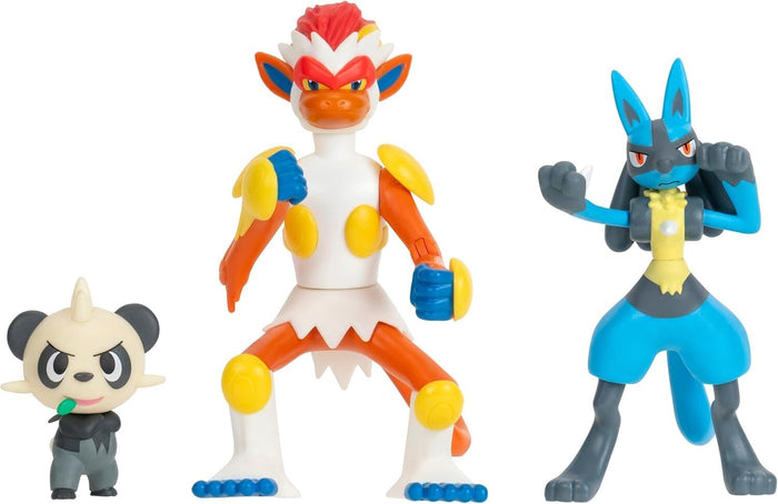 Pokémon Battle Ready Figure Multipack - Pancham, Infernape & Lucario