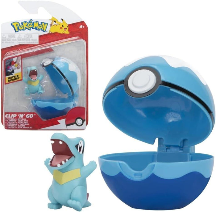 Pokémon Clip N Go Battle Figure Wave 10 - Totodile With Dive Ball