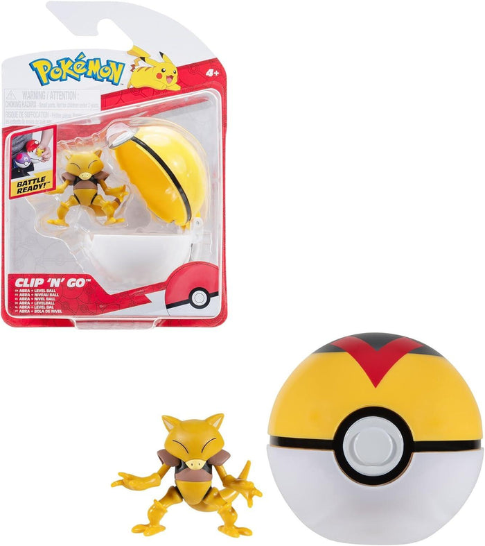 Pokémon Clip N Go Battle Figure Wave 16 - Abra And Level Ball