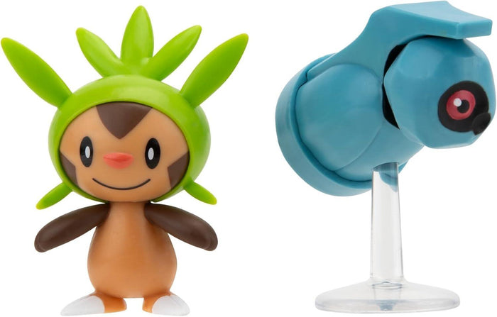 Pokémon Core Battle Figure Feature Pack - Chespin & Beldum