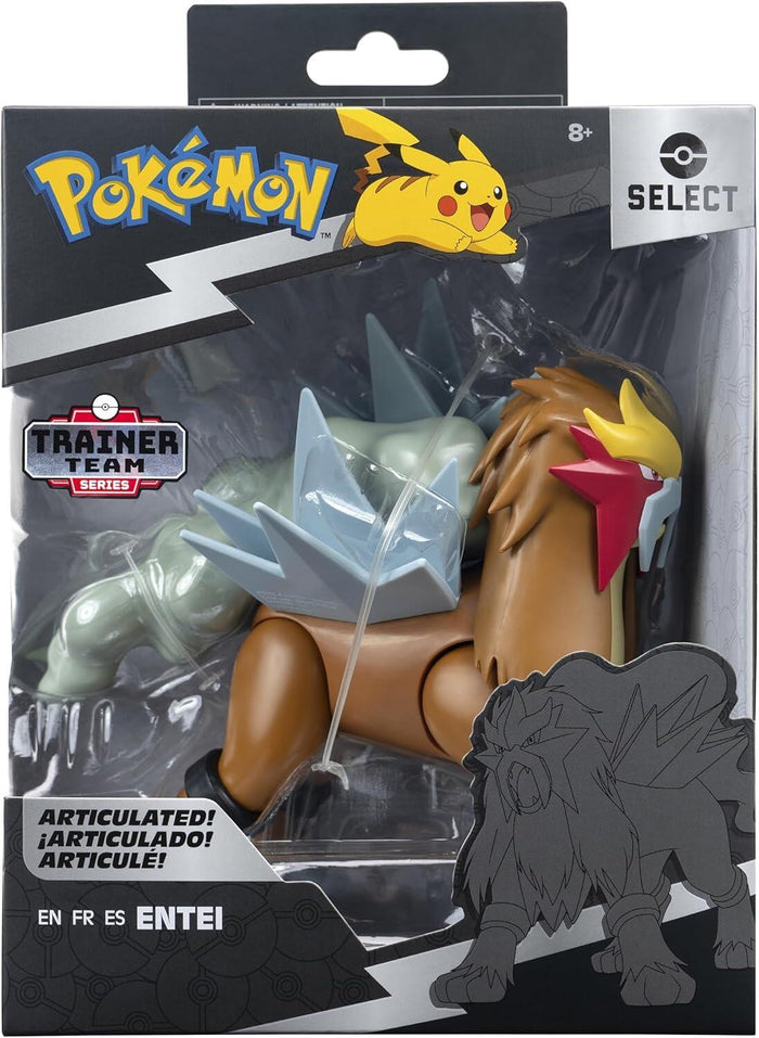 Pokémon Select Trainer Team Series 6 Inch Super Articulated Figure Wave 7 - Entei