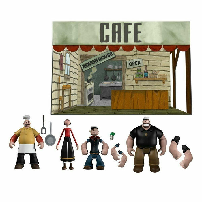 Popeye 5 Points Deluxe Figure Box Set - Rough House's Cafe