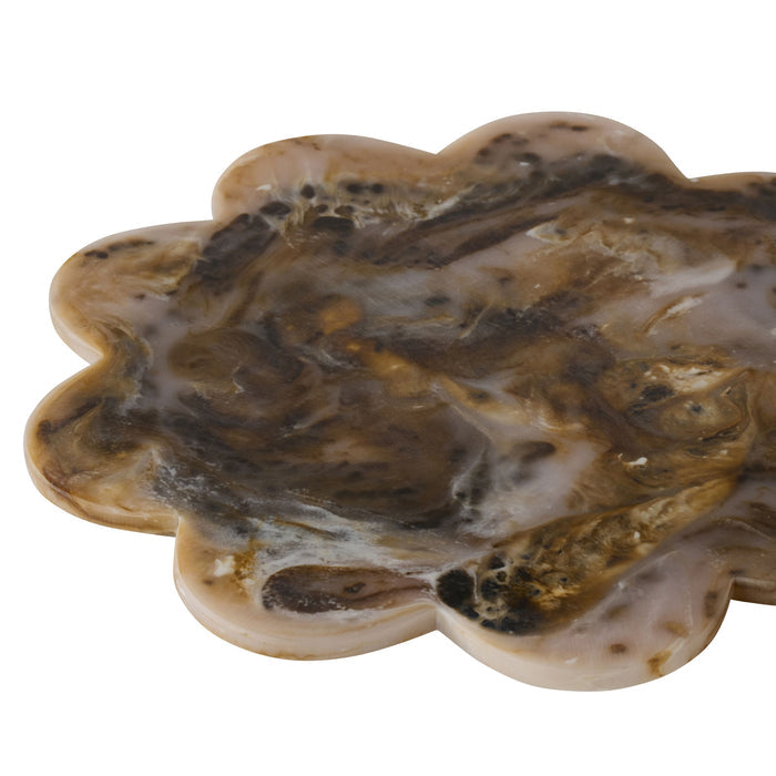Poppi Scallop Placemat Tortoiseshell