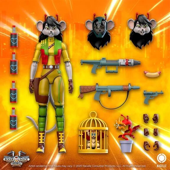 *PRE-ORDER Biker Mice from Mars Action Figure Wave 2 - Carbine