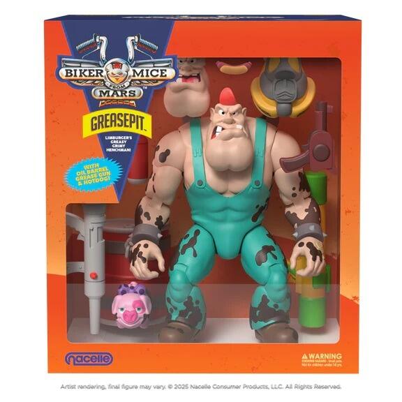 *PRE-ORDER Biker Mice from Mars Action Figure Wave 2 - Greasepit