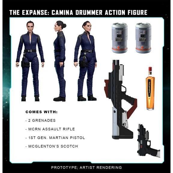 *PRE-ORDER Nacelle Toys The Expanse 7 Inch Scale Action Figure Wave 1 - Camina Drummer