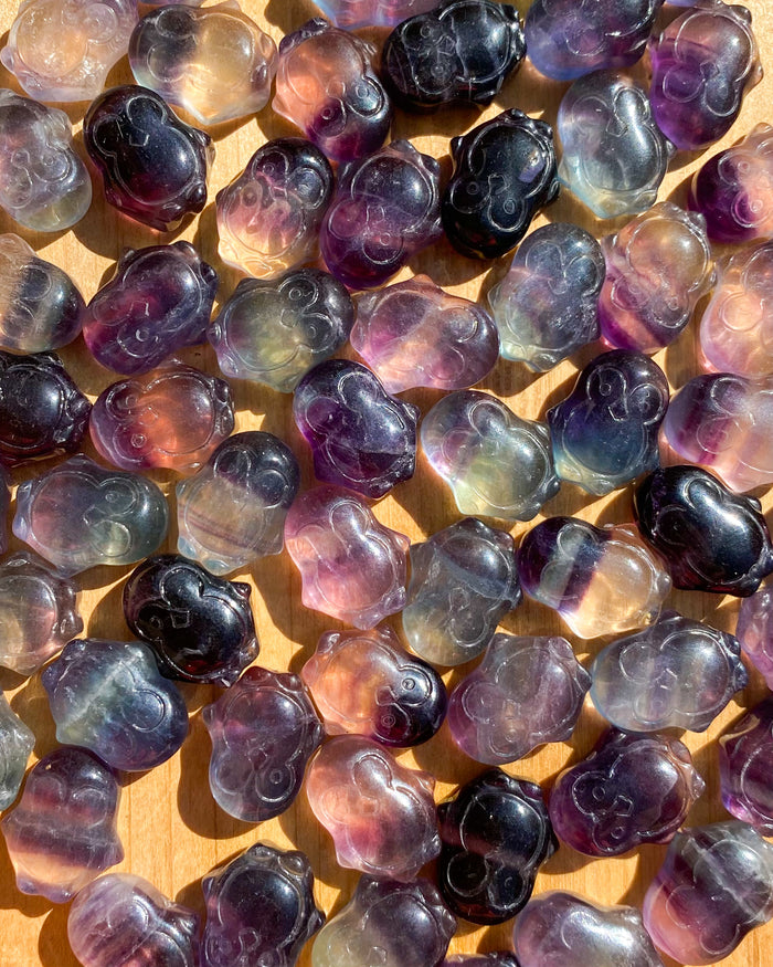 Rainbow Fluorite Penguin
