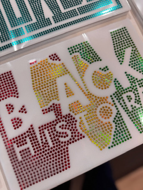 READY TO SHIP // Black History Cutout SPANGLE TRANSFER c. 8502 + 8510 + 8505