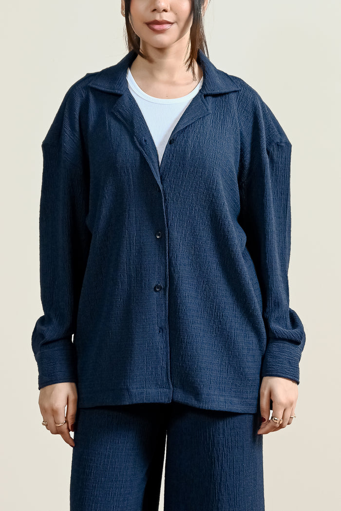 Relaxed Textured Cuban Shirt (WCS-03)