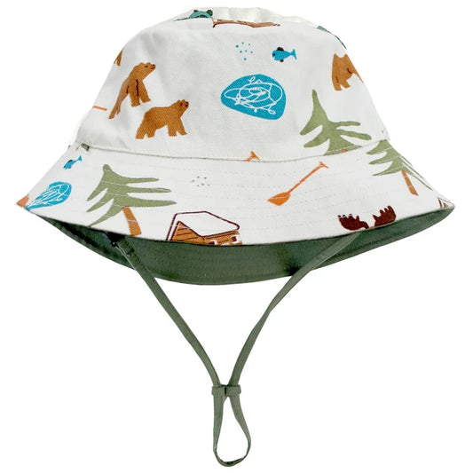 REVERSIBLE ORGANIC COTTON BUCKET HAT-CANADA