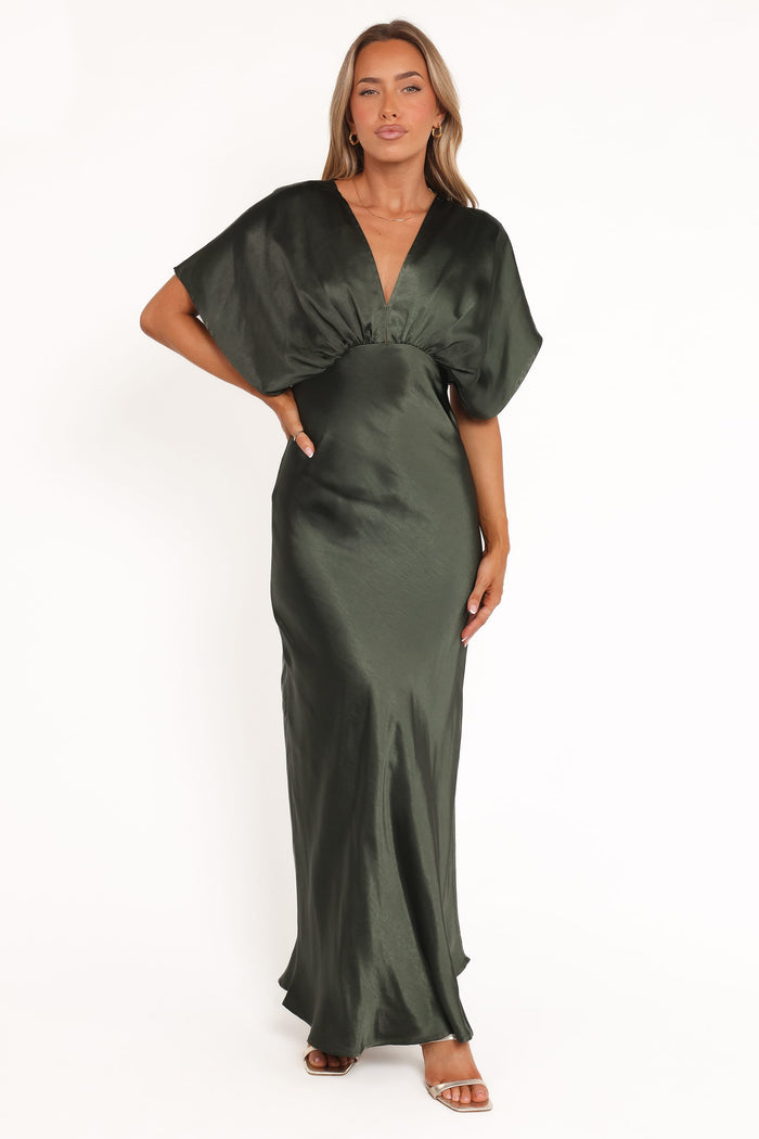 Petal and Pup USA DRESSES Ricki Maxi Dress - Olive Green