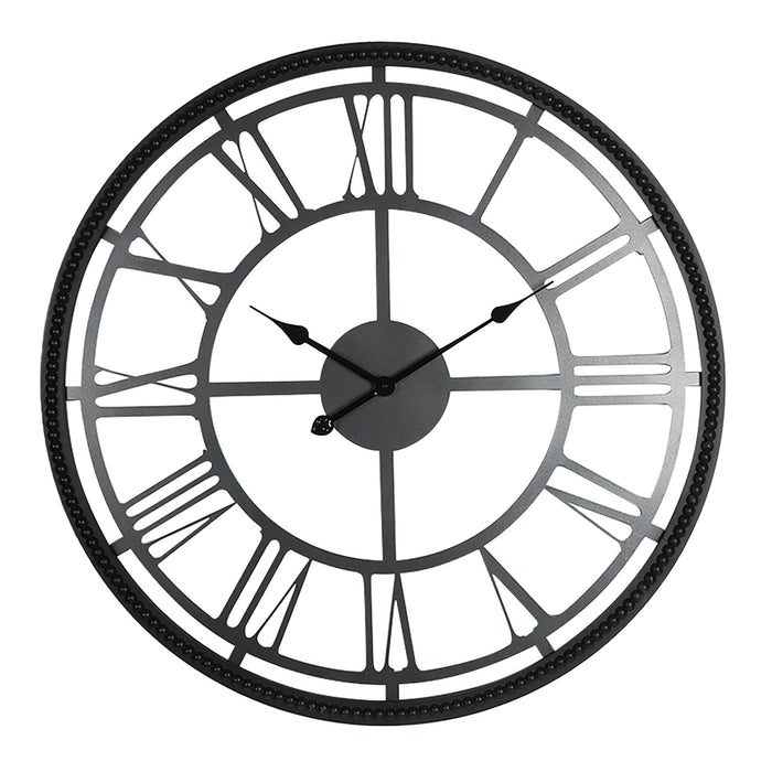 Roman Cut Out Iron Wall Clock 80cm